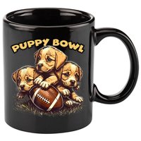 Puppy Bowl Sunday Funny Puppies Puppybowl Dog Fan 11oz C Handle Ceramic Mug
