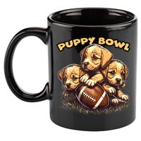 Puppy Bowl Sunday Funny Puppies Puppybowl Dog Fan 11oz C Handle Ceramic Mug