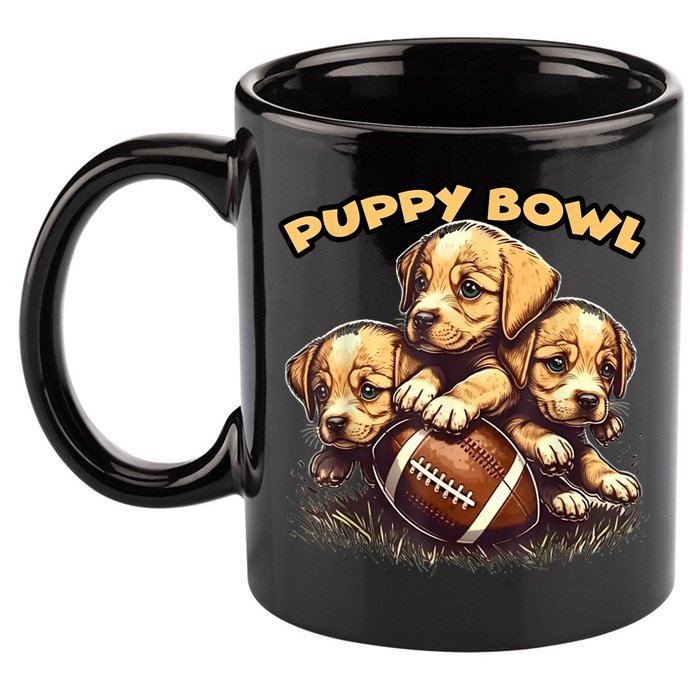 Puppy Bowl Sunday Funny Puppies Puppybowl Dog Fan 11oz C Handle Ceramic Mug