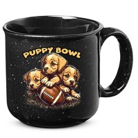 Puppy Bowl Sunday Funny Puppies Puppybowl Dog Fan 15oz Campfire Ceramic Mug