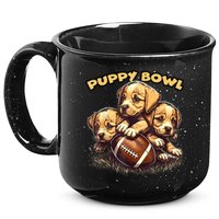 Puppy Bowl Sunday Funny Puppies Puppybowl Dog Fan 15oz Campfire Ceramic Mug