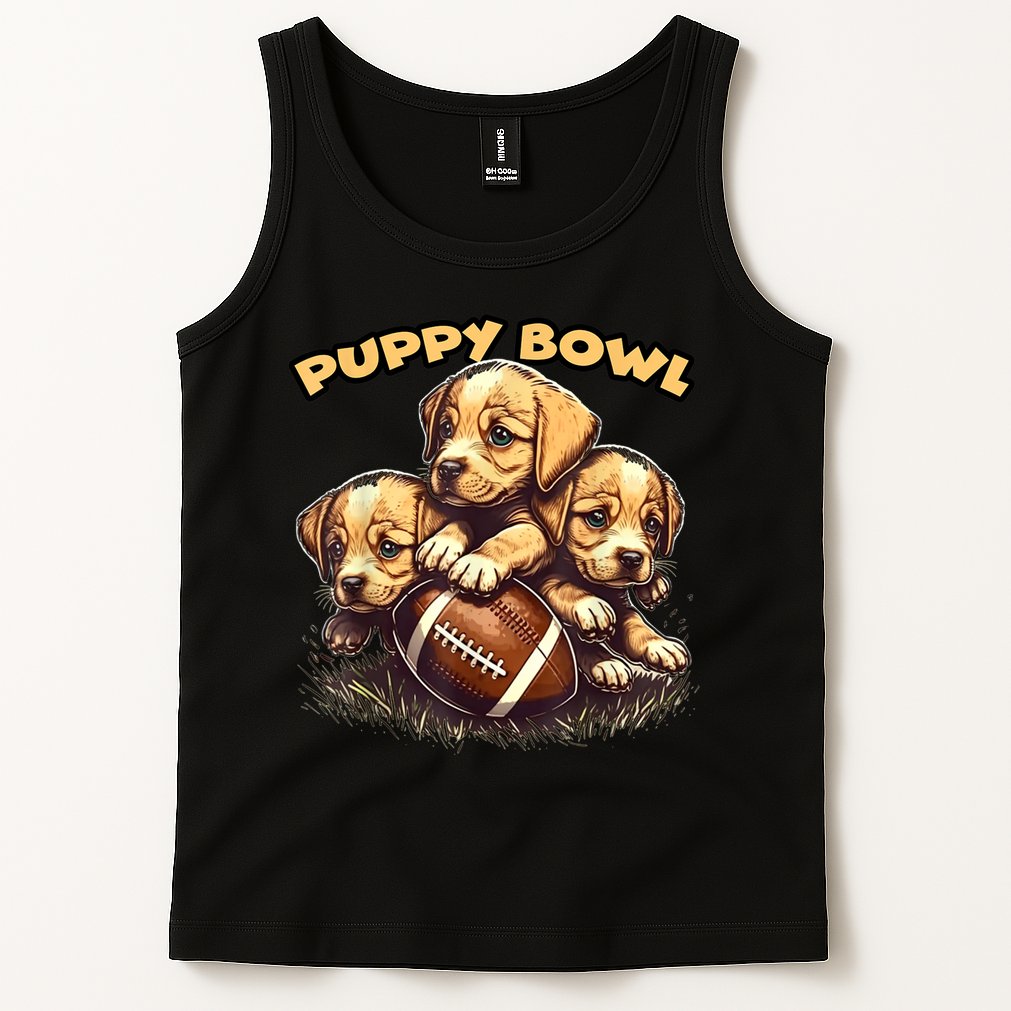 Puppy Bowl Sunday Funny Puppies Puppybowl Dog Fan Tank Top