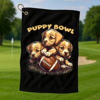 Puppy Bowl Sunday Funny Puppies Puppybowl Dog Fan Golf Towel