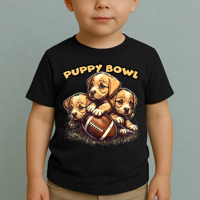 Puppy Bowl Sunday Funny Puppies Puppybowl Dog Fan Toddler T-Shirt