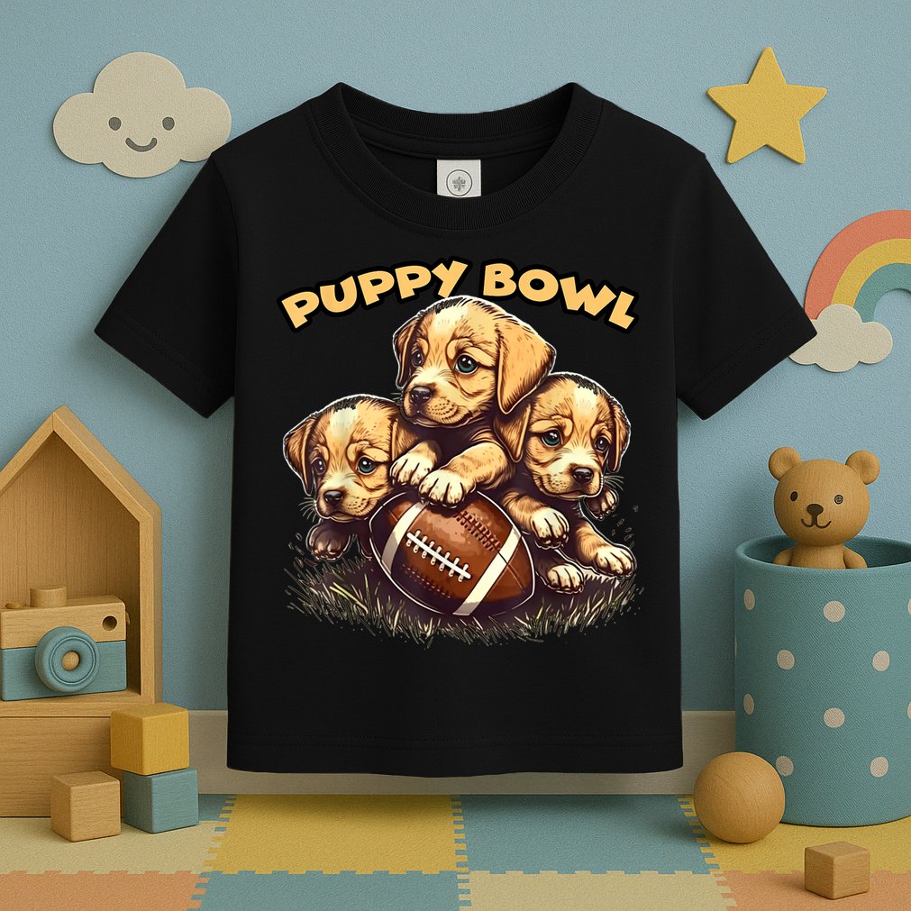 Puppy Bowl Sunday Funny Puppies Puppybowl Dog Fan Toddler T-Shirt