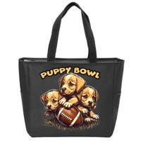 Puppy Bowl Sunday Funny Puppies Puppybowl Dog Fan Zip Tote Bag