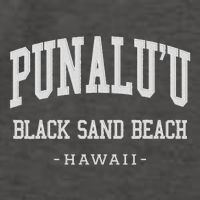 PunaluU Black Sand Beach Kona Stitched Big Island Of Hawaii Vector Backpack