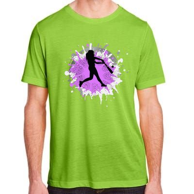 Purple Baseball Softball Player Team Coach Gift Adult ChromaSoft Performance T-Shirt