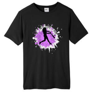 Purple Baseball Softball Player Team Coach Gift Tall Fusion ChromaSoft Performance T-Shirt