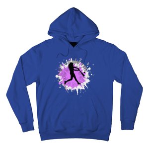 Purple Baseball Softball Player Team Coach Gift Hoodie