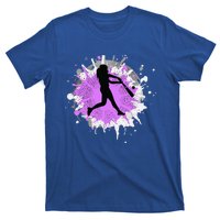 Purple Baseball Softball Player Team Coach Gift T-Shirt