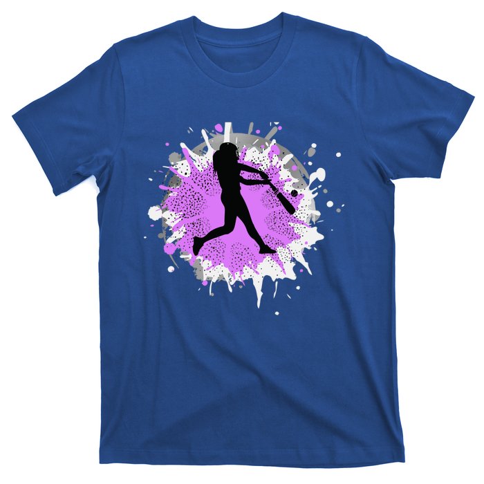 Purple Baseball Softball Player Team Coach Gift T-Shirt