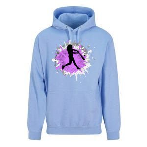 Purple Baseball Softball Player Team Coach Gift Unisex Surf Hoodie