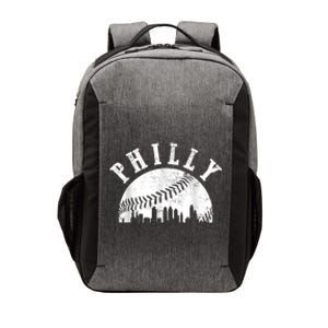 Philly Baseball Sports Skyline Illustration Cityscape Vector Backpack