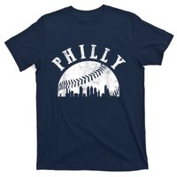 Philly Baseball Sports Skyline Illustration Cityscape T-Shirt