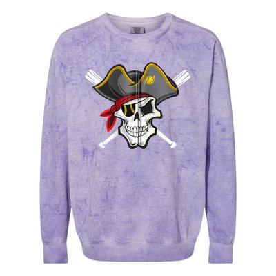 Pirate Baseball Skull Fans Of Pittsburgh Zip Hoodie Colorblast Crewneck Sweatshirt