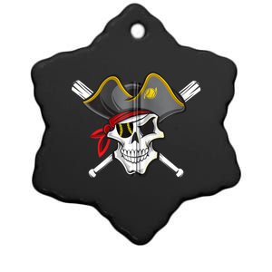 Pirate Baseball Skull Fans Of Pittsburgh Zip Hoodie Ceramic Star Ornament