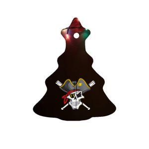 Pirate Baseball Skull Fans Of Pittsburgh Zip Hoodie Ceramic Tree Ornament