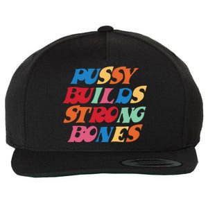 Pussy Builds Strong Bones Shirt PBSB Colored Wool Snapback Cap