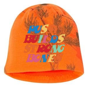 Pussy Builds Strong Bones Shirt PBSB Colored Kati - Camo Knit Beanie