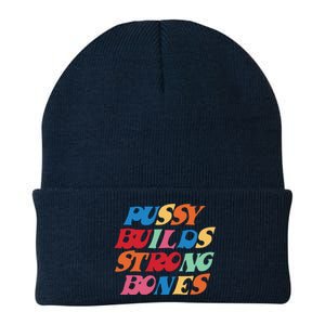 Pussy Builds Strong Bones Shirt PBSB Colored Knit Cap Winter Beanie