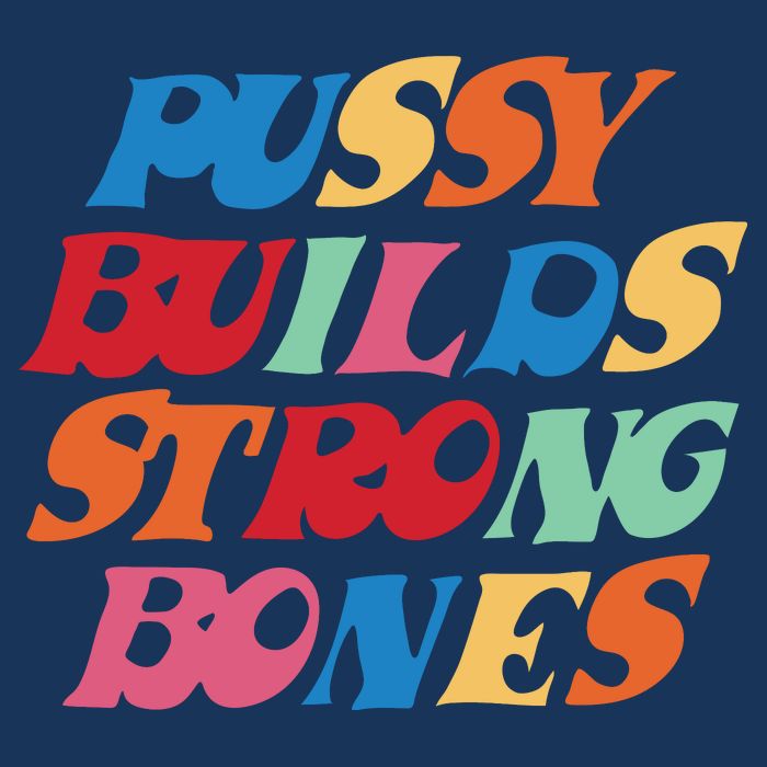 Pussy Builds Strong Bones Shirt PBSB Colored Toddler T-Shirt