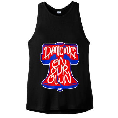 Philadelphia Baseball Shirt Philly Dancing On My Own Ladies PosiCharge Tri-Blend Wicking Tank