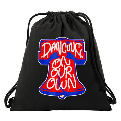 Philadelphia Baseball Shirt Philly Dancing On My Own Drawstring Bag