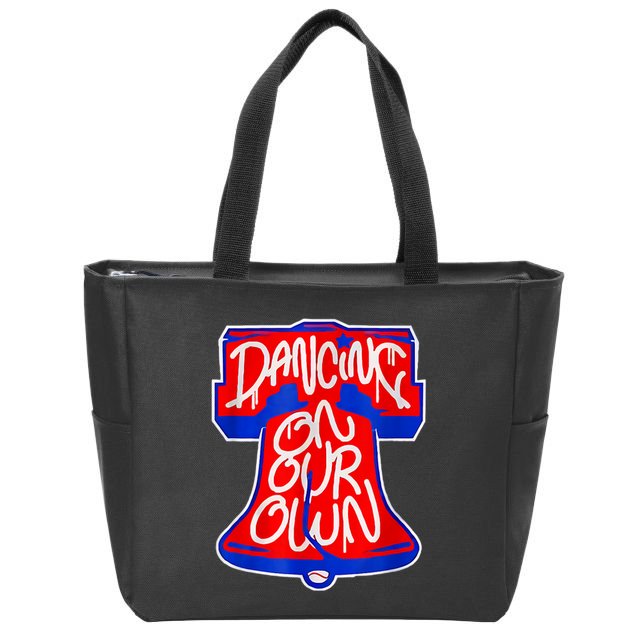 Philadelphia Baseball Shirt Philly Dancing On My Own Zip Tote Bag