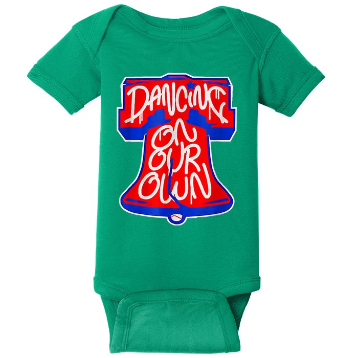 Philadelphia Baseball Shirt Philly Dancing On My Own Baby Bodysuit