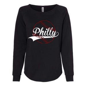 Philly Baseball Sport Lover Womens California Wash Sweatshirt