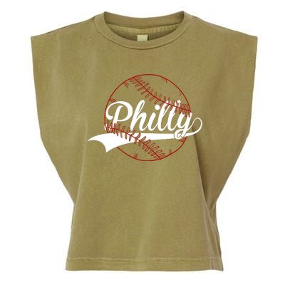 Philly Baseball Sport Lover Garment-Dyed Women's Muscle Tee