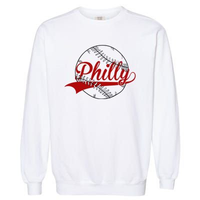 Philly Baseball Sport Lover Garment-Dyed Sweatshirt