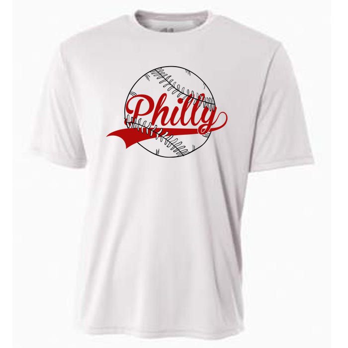 Philly Baseball Sport Lover Cooling Performance Crew T-Shirt