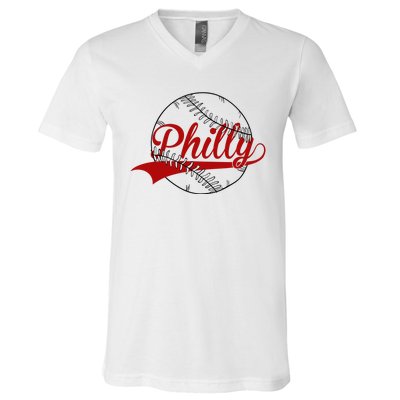 Philly Baseball Sport Lover V-Neck T-Shirt