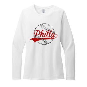 Philly Baseball Sport Lover Womens CVC Long Sleeve Shirt