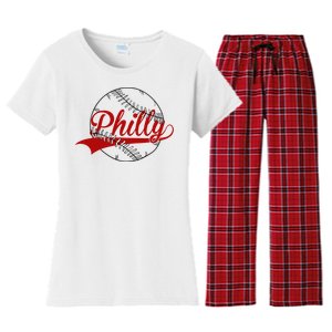 Philly Baseball Sport Lover Women's Flannel Pajama Set