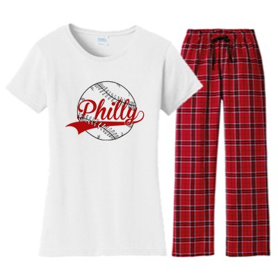 Philly Baseball Sport Lover Women's Flannel Pajama Set