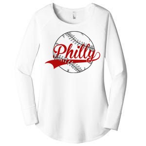 Philly Baseball Sport Lover Women's Perfect Tri Tunic Long Sleeve Shirt