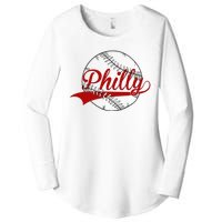 Philly Baseball Sport Lover Women's Perfect Tri Tunic Long Sleeve Shirt