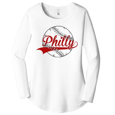 Philly Baseball Sport Lover Women's Perfect Tri Tunic Long Sleeve Shirt