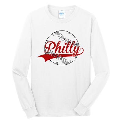 Philly Baseball Sport Lover Tall Long Sleeve T-Shirt