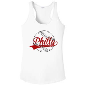 Philly Baseball Sport Lover Ladies PosiCharge Competitor Racerback Tank