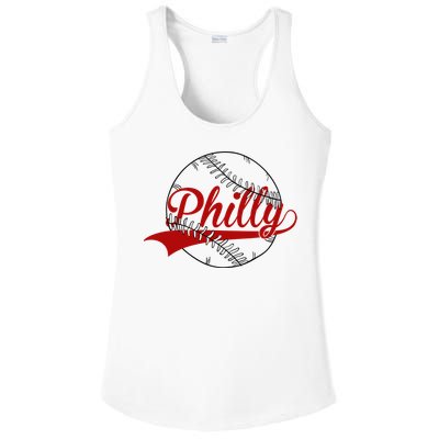 Philly Baseball Sport Lover Ladies PosiCharge Competitor Racerback Tank