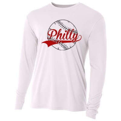 Philly Baseball Sport Lover Cooling Performance Long Sleeve Crew