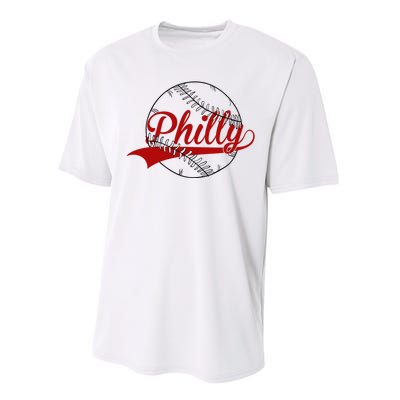 Philly Baseball Sport Lover Performance Sprint T-Shirt