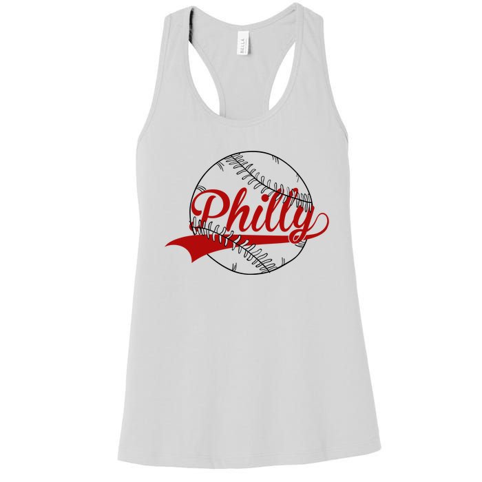 Philly Baseball Sport Lover Women's Racerback Tank