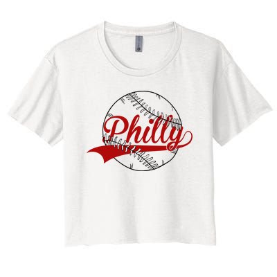 Philly Baseball Sport Lover Women's Crop Top Tee