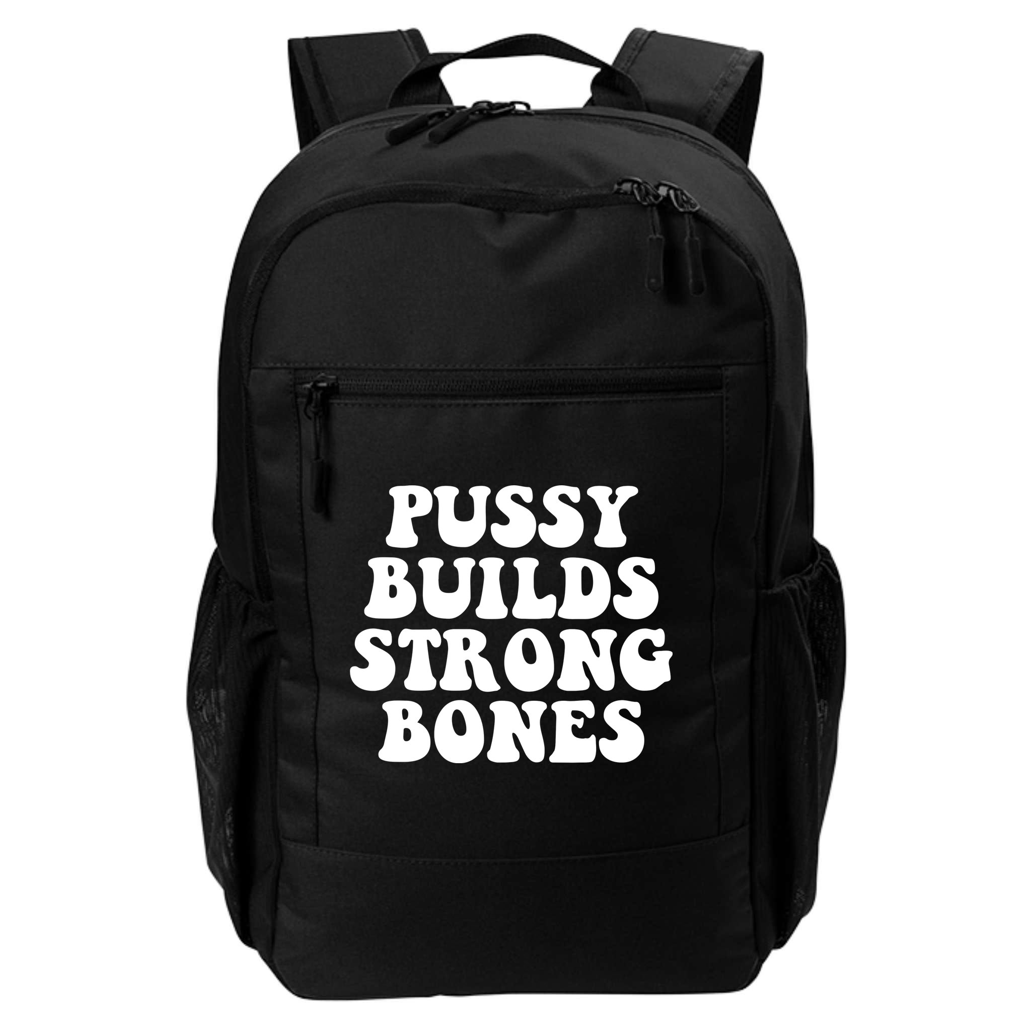 Pussy Builds Strong Bones Backpack