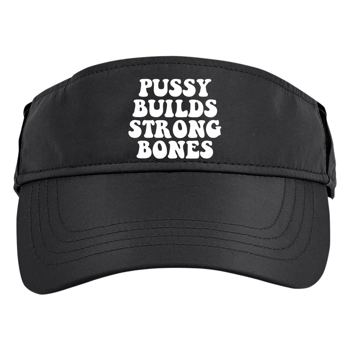 Pussy Builds Strong Bones Adult Drive Performance Visor